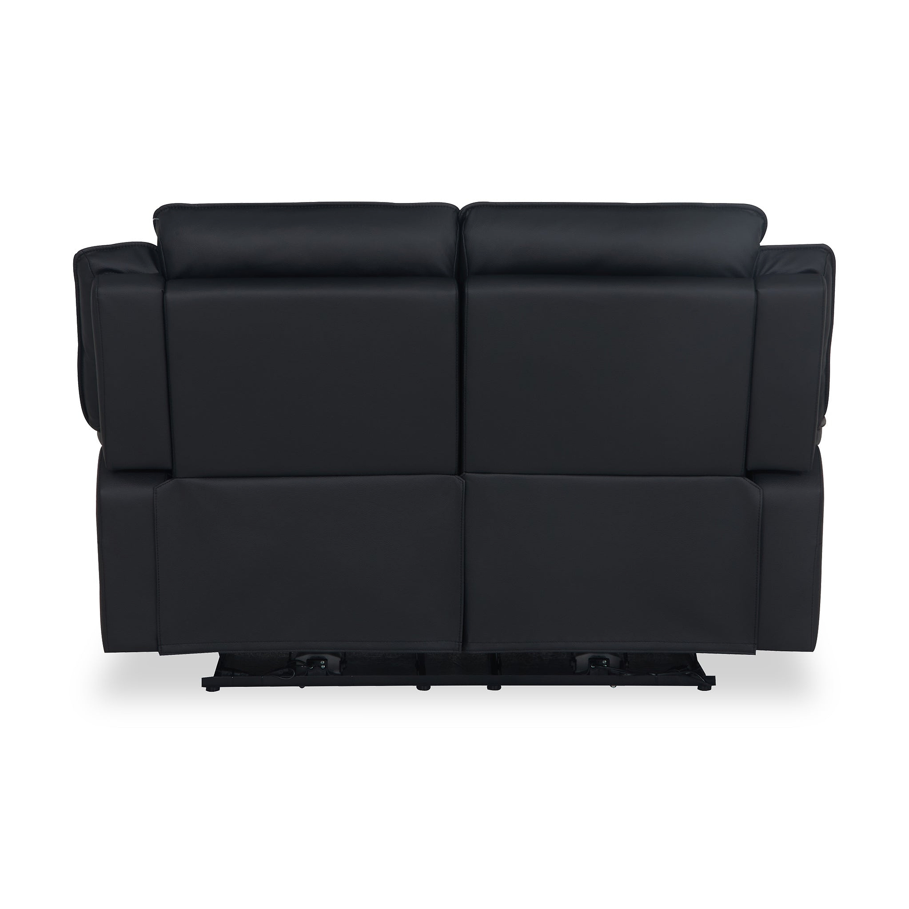 Alden Black Power Leather Recliner 2 Seater Sofa from Roseland Furniture