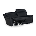 Alden Black Power Leather Recliner 3 Seater Sofa from Roseland Furniture