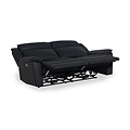 Alden Black Power Leather Recliner 3 Seater Sofa from Roseland Furniture