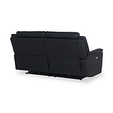 Alden Black Power Leather Recliner 3 Seater Sofa from Roseland Furniture