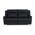 Alden Black Power Leather Recliner 3 Seater Sofa from Roseland Furniture