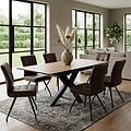 Hurley Wood 120 160cm Extending Dining Table from Roseland Furniture
