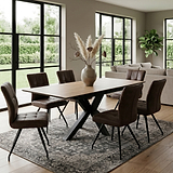 Hurley Wood 120 160cm Extending Dining Table from Roseland Furniture