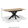 Hurley Wood 120 160cm Extending Dining Table from Roseland Furniture