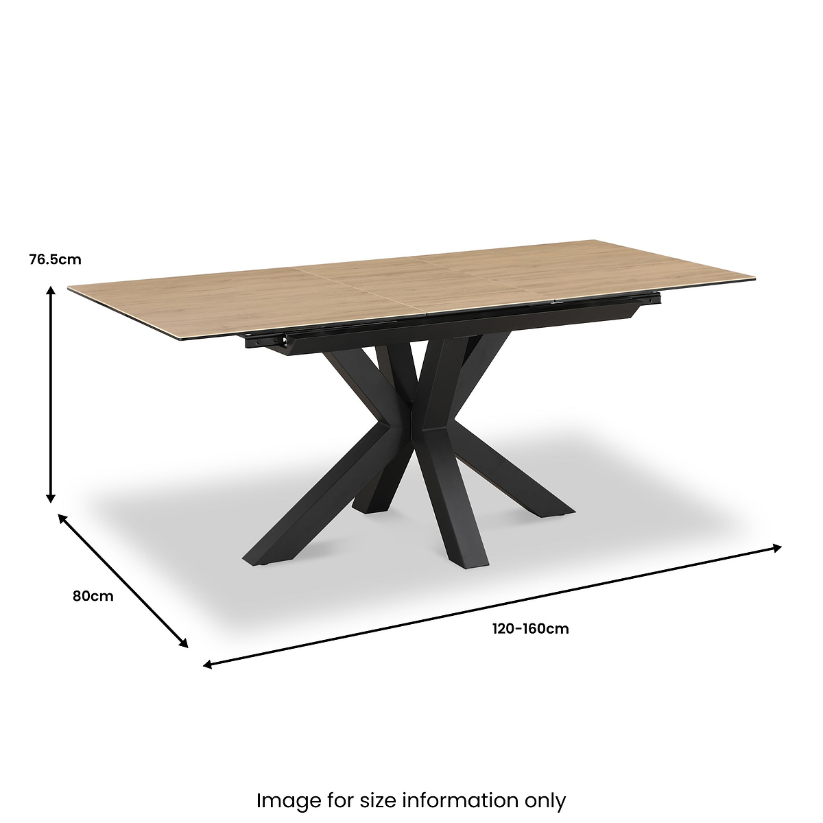 Hurley Wood 120 160cm Extending Dining Table from Roseland Furniture