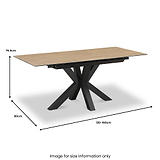 Hurley Wood 120 160cm Extending Dining Table from Roseland Furniture