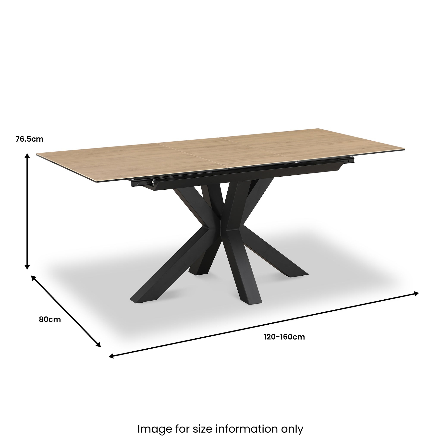 Hurley Wood 120 160cm Extending Dining Table from Roseland Furniture