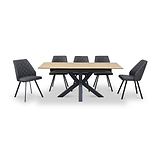 Hurley Wood 120 160cm Extending Dining Table from Roseland Furniture
