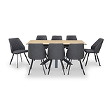 Hurley Wood 120 160cm Extending Dining Table from Roseland Furniture