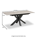 Palma 140 180cm Extending Dining Table from Roseland Furniture