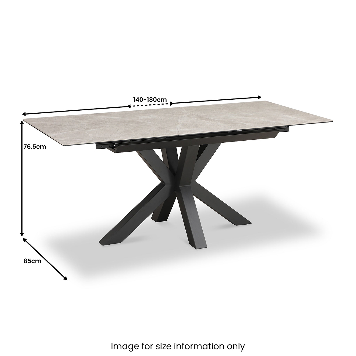 Palma 140 180cm Extending Dining Table from Roseland Furniture