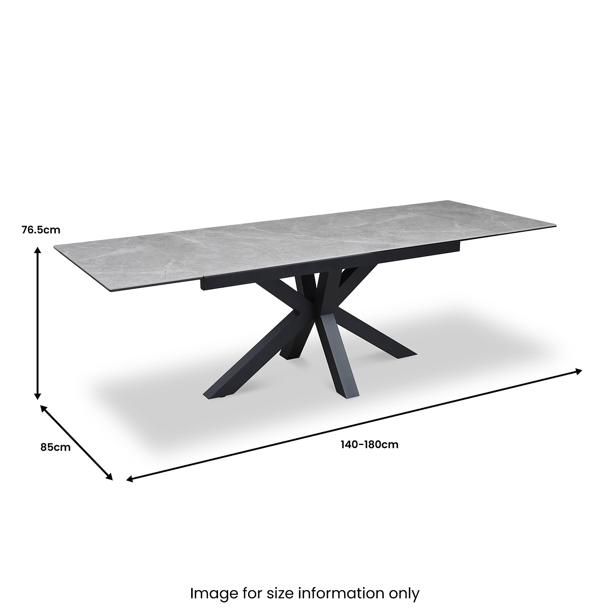 Palma 140 180cm Extending Dining Table from Roseland Furniture