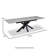 Palma 140 180cm Extending Dining Table from Roseland Furniture