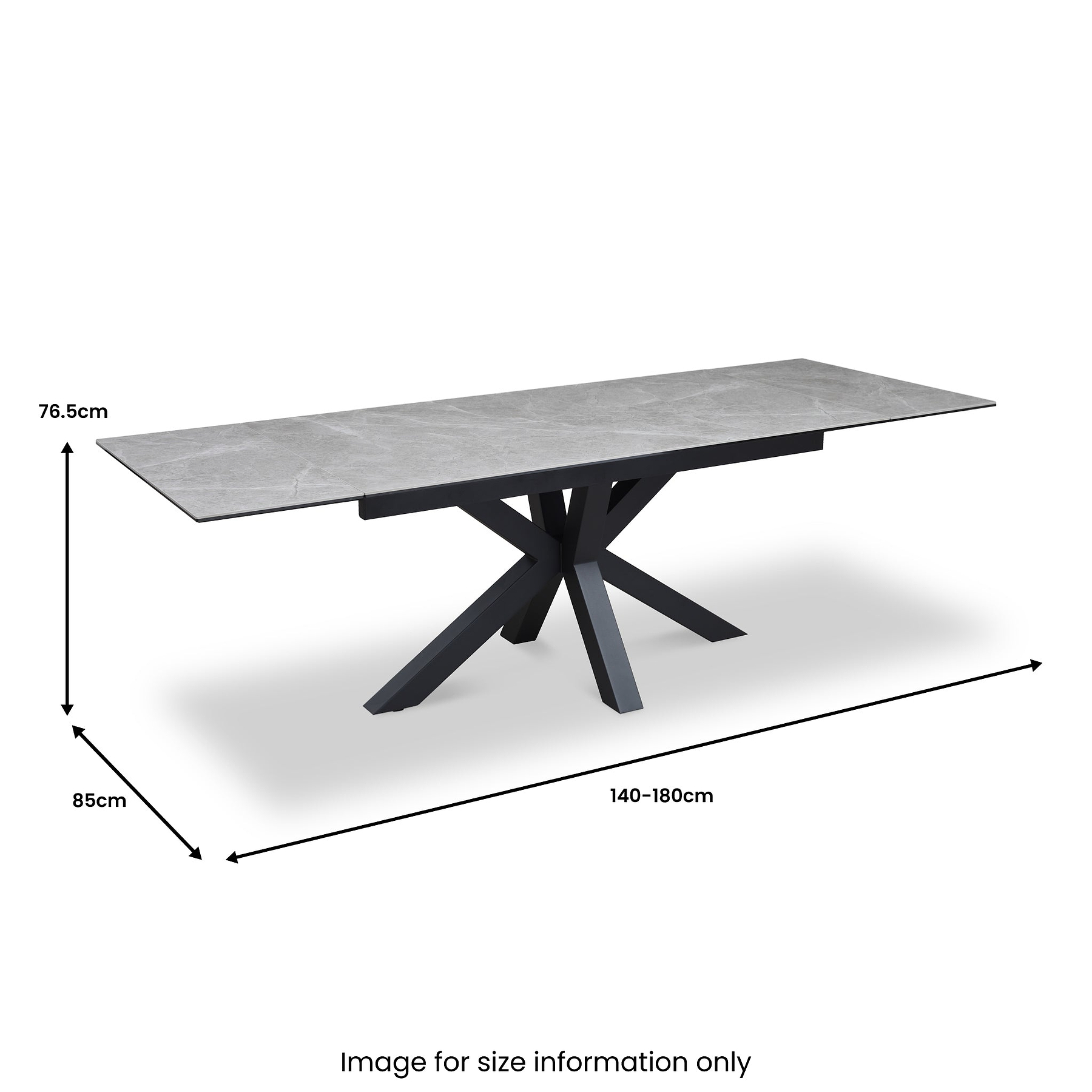 Palma 140 180cm Extending Dining Table from Roseland Furniture