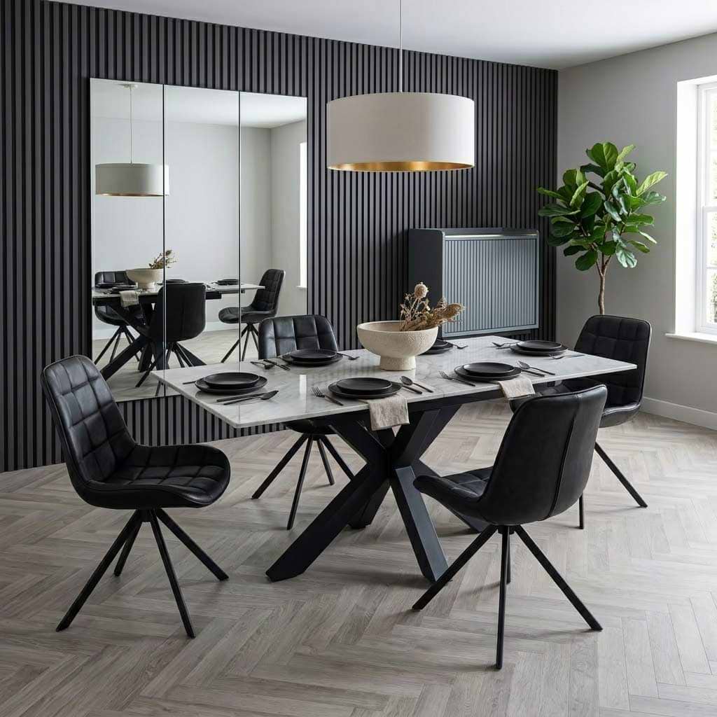 Cadley 140-180cm Extending Ceramic Dining Table for 4-8 | Roseland