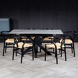 Cadley 140 180cm Extending Dining Table White Marble from Roseland Furniture