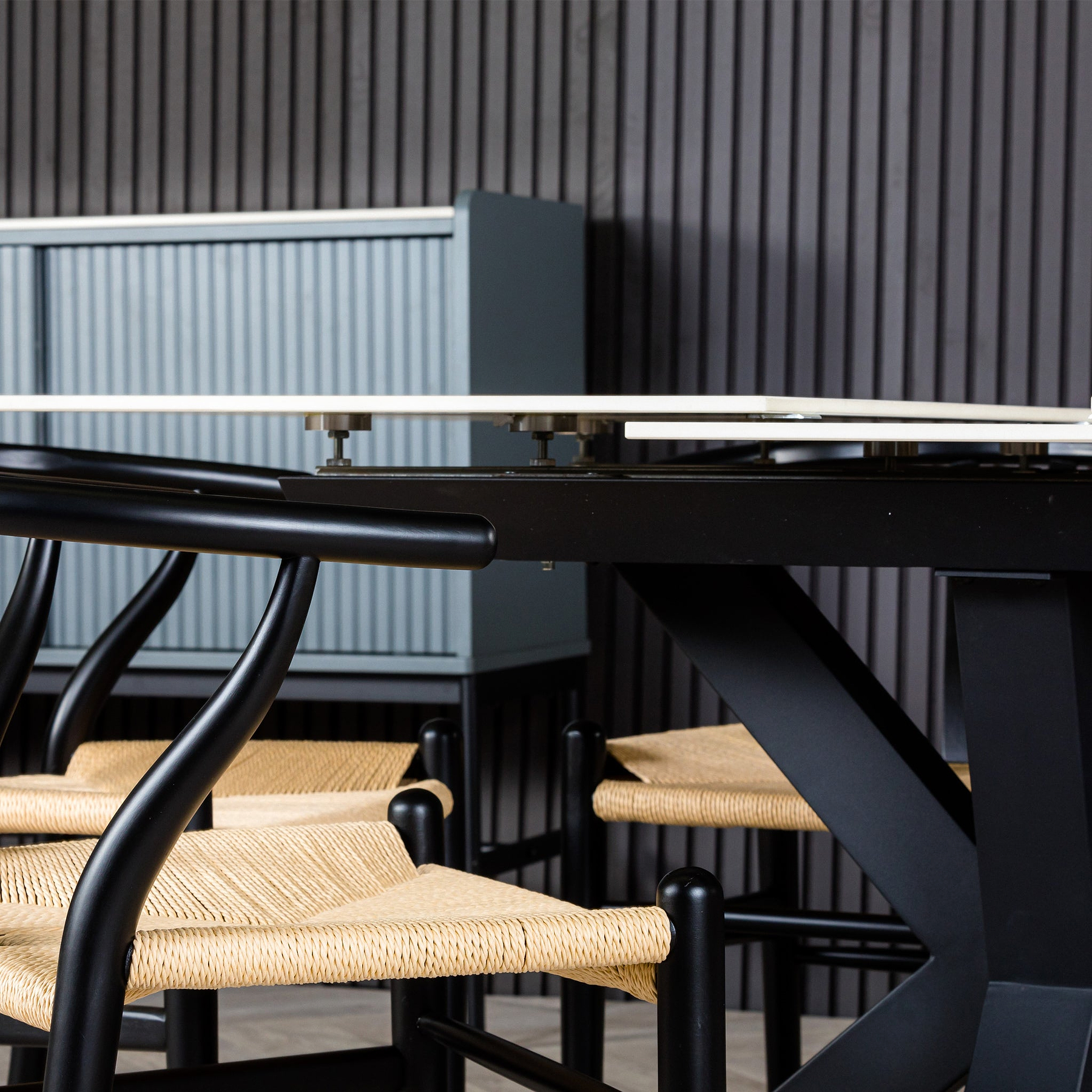 Cadley 140 180cm Extending Dining Table White Marble from Roseland Furniture