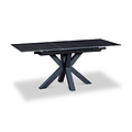 Cadley 140 180cm Extending Dining Table Dark Grey from Roseland Furniture