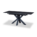 Cadley 140 180cm Extending Dining Table Dark Grey from Roseland Furniture