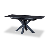 Cadley 140 180cm Extending Dining Table Dark Grey from Roseland Furniture