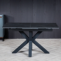 Cadley 140 180cm Extending Dining Table Dark Grey from Roseland Furniture