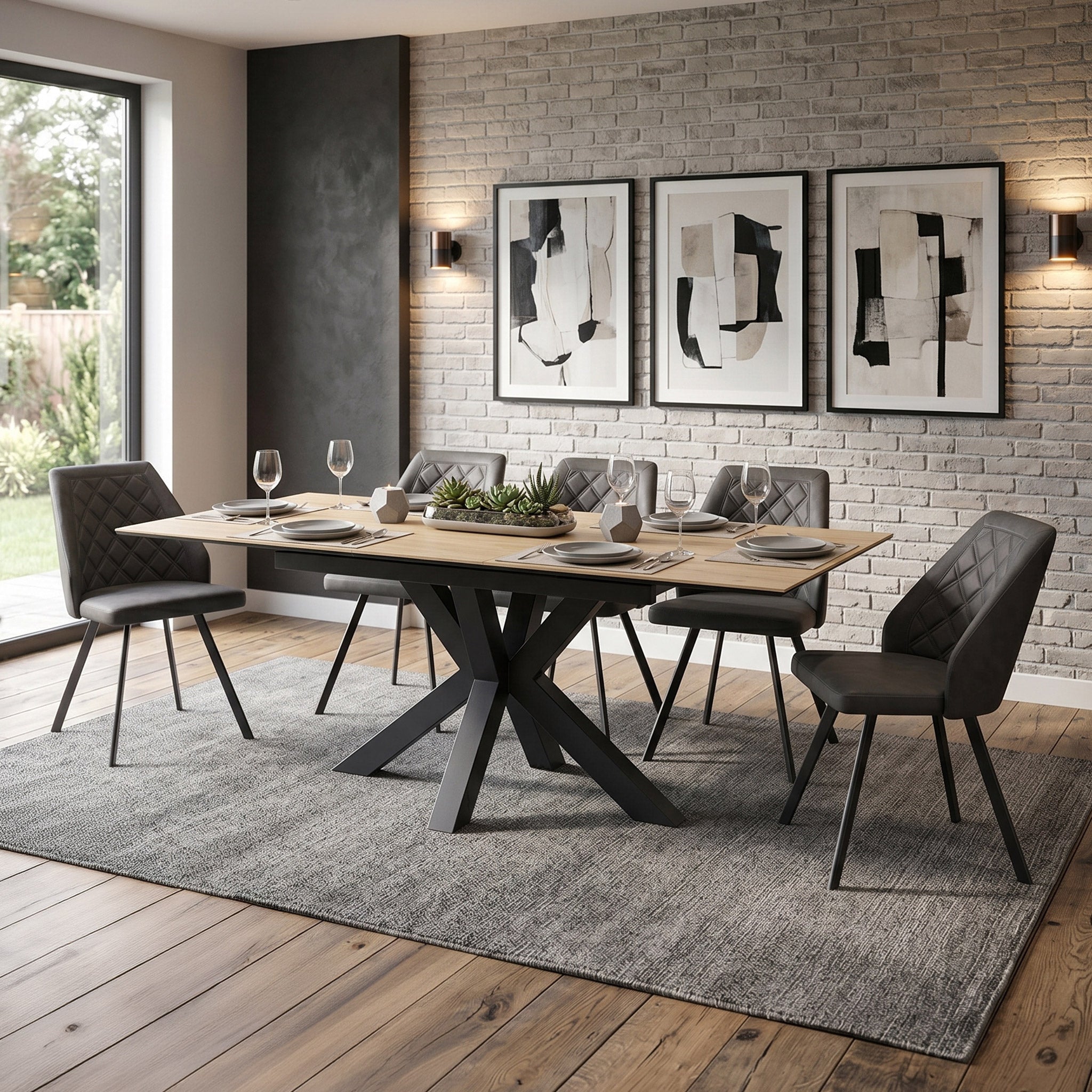 Jara 140-180cm Extending Ceramic Dining Table for 4-8 | Roseland