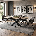Jara 140 180cm Extending Dining Table from Roseland Furniture