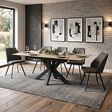 Jara 140 180cm Extending Dining Table from Roseland Furniture