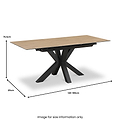 Jara 140 180cm Extending Dining Table from Roseland Furniture