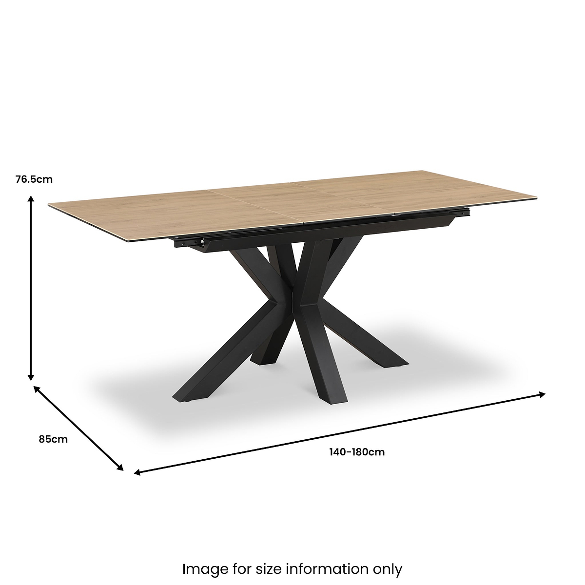 Jara 140 180cm Extending Dining Table from Roseland Furniture