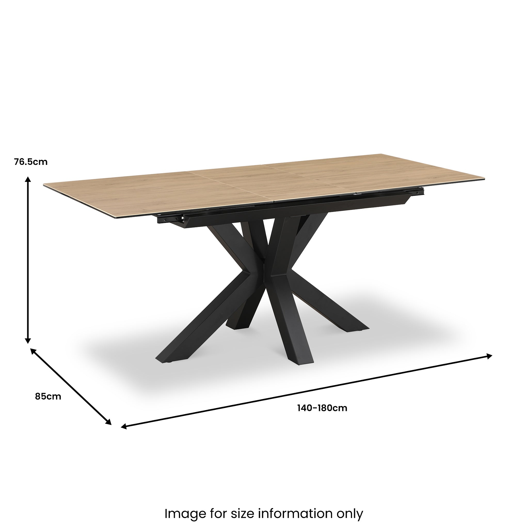 Jara 140 180cm Extending Dining Table from Roseland Furniture