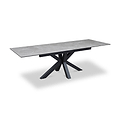 Mussi 160 240cm Extending Dining Table Light Grey from Roseland Furniture
