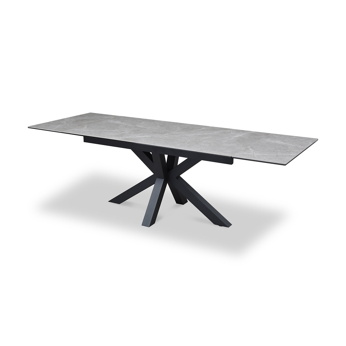 Mussi 160 240cm Extending Dining Table Light Grey from Roseland Furniture