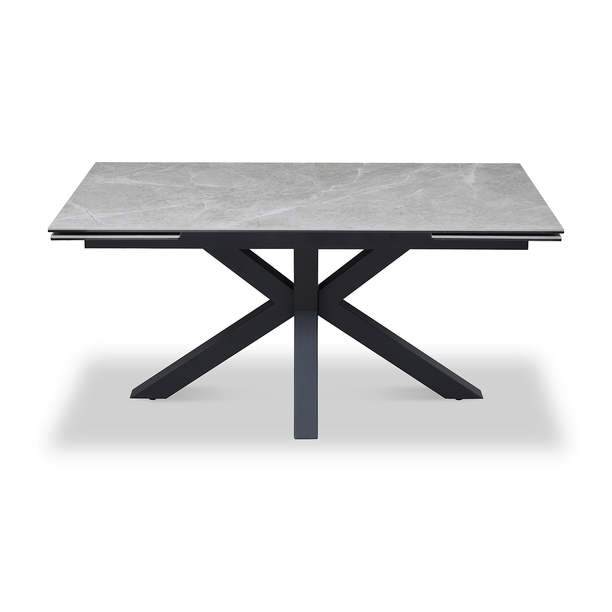 Mussi 160 240cm Extending Dining Table Light Grey from Roseland Furniture