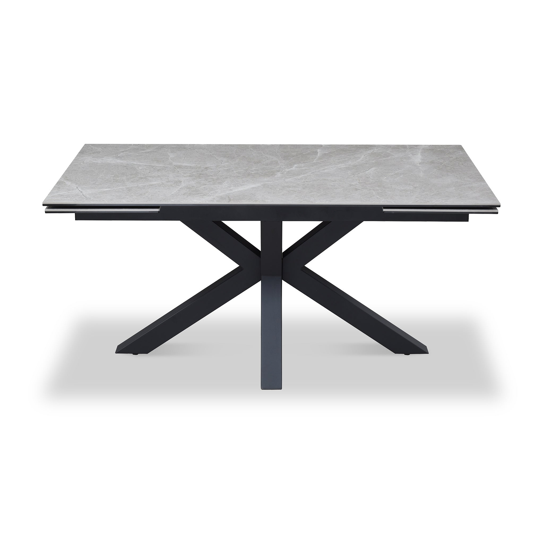 Mussi 160 240cm Extending Dining Table Light Grey from Roseland Furniture
