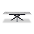 Mussi 160 240cm Extending Dining Table Light Grey from Roseland Furniture