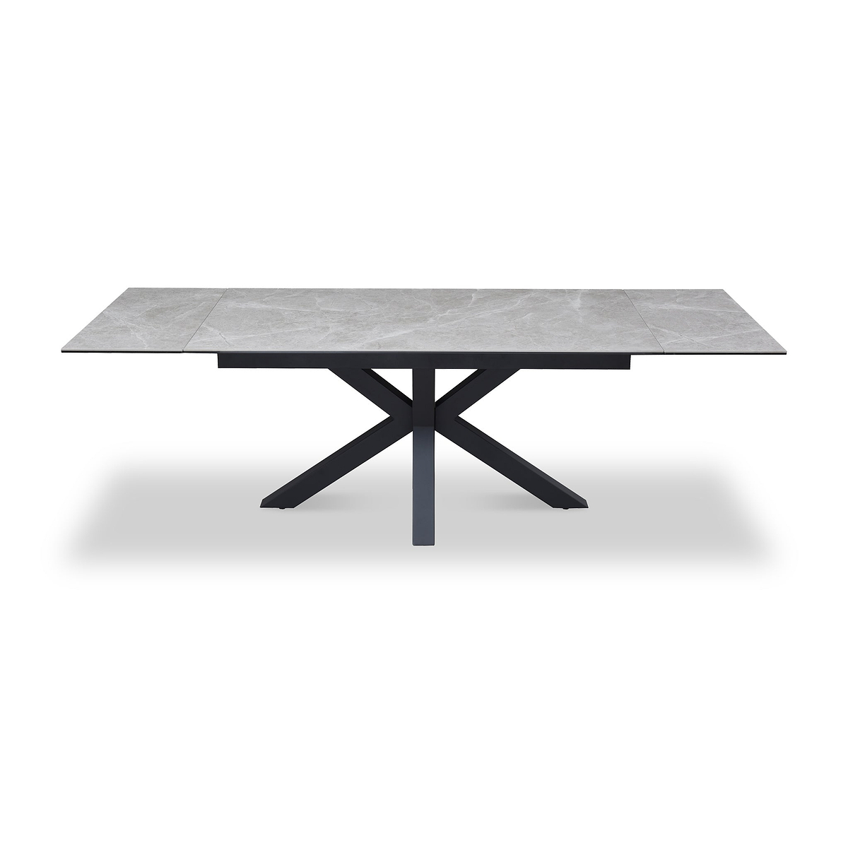 Mussi 160 240cm Extending Dining Table Light Grey from Roseland Furniture