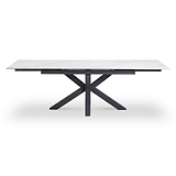 Tatum 160 240cm Extending Dining Table White Marble from Roseland Furniture