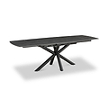 Noura 160 240cm Extending Dining Table Dark Grey from Roseland Furniture