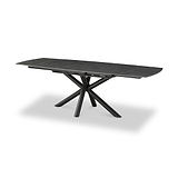 Noura 160 240cm Extending Dining Table Dark Grey from Roseland Furniture