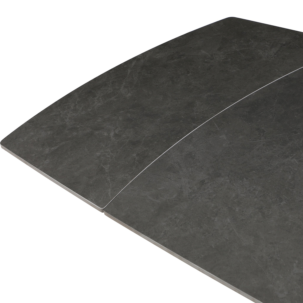Noura 160 240cm Extending Dining Table Dark Grey from Roseland Furniture