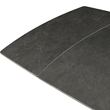 Noura 160 240cm Extending Dining Table Dark Grey from Roseland Furniture