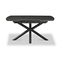 Noura 160 240cm Extending Dining Table Dark Grey from Roseland Furniture