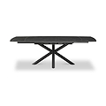 Noura 160 240cm Extending Dining Table Dark Grey from Roseland Furniture