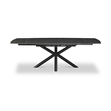 Noura 160 240cm Extending Dining Table Dark Grey from Roseland Furniture