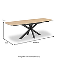 Twell 160 240cm Extending Dining Table Wood Effect from Roseland Furniture