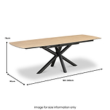 Twell 160 240cm Extending Dining Table Wood Effect from Roseland Furniture