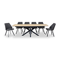 Twell 160 240cm Extending Dining Table Wood Effect from Roseland Furniture