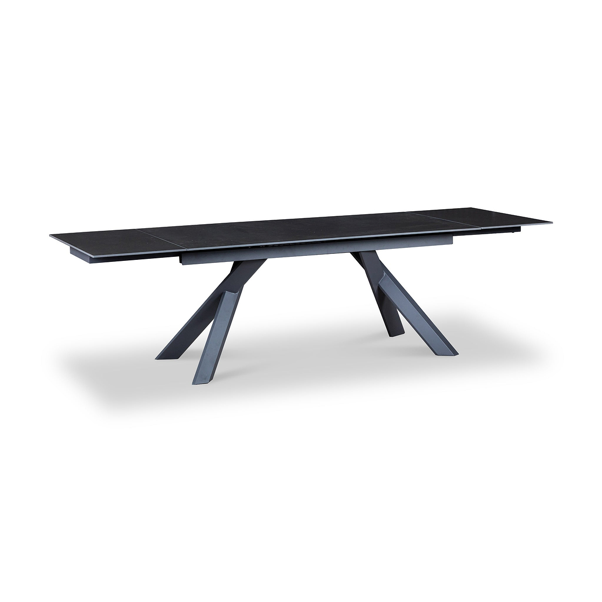 Salma 180 280cm Extending Dark Grey from Roseland Furniture