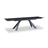Salma 180 280cm Extending Dark Grey from Roseland Furniture